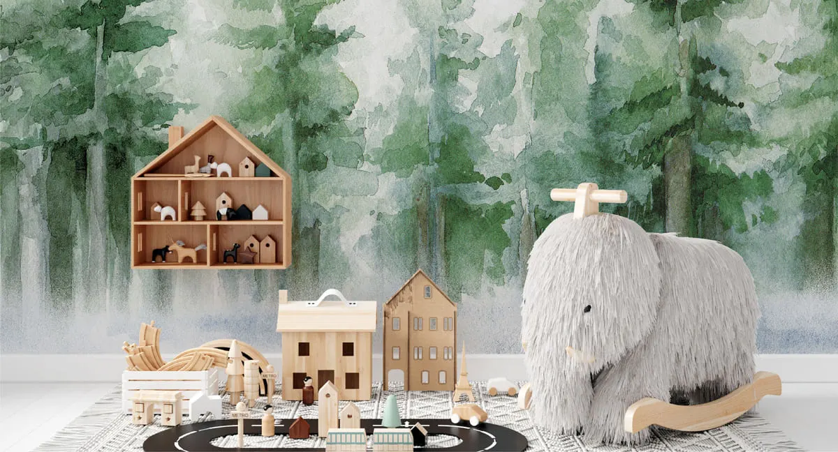 Kids - Foresta d Estate Wallpaper